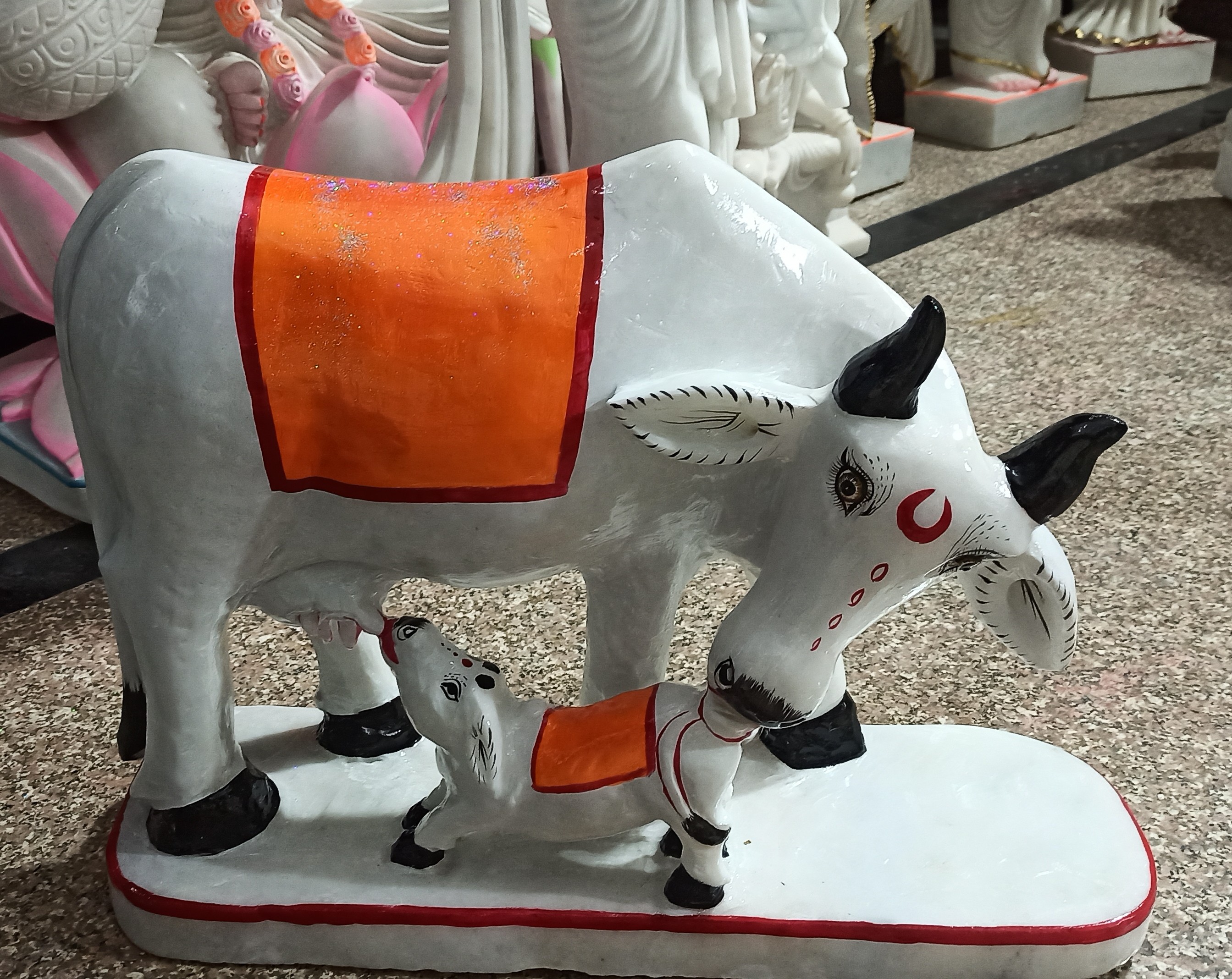 Gau Mata marble statue collection